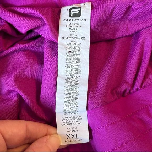 Fabletics Suva Run Short II Women's Size XXL Athletic Running Shorts Drawstring - Picture 7 of 12